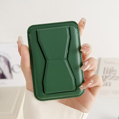 Portofel Flippy MagSafe pentru carduri cu suport integrat, Verde - vivimall.ro