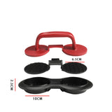 Presa dubla pentru hamburgeri 2 in 1, forma si presa, cu maner, material ABS, 20x10 cm, 140 g, negru - vivimall.ro