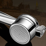 Presa Storcator pentru Fructe si Legume, Vivimall, Zdrobitor Manual, Inox, 3 Discuri Interschimbabile, Usor de Stors si de Curatat, Ergonomic, 26.5 x 9.8 x 9.5 cm Argintiu - vivimall.ro