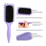 Perie Profesionala pentru Definirea Buclelor,Flippy, pentru Par Cret, Multifuncțională, Mov