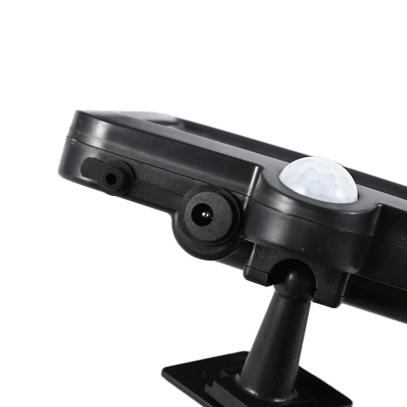 Lampa solara Vivimall cu senzor de miscare, 108 COB LED, 2 grile, ip65, negru