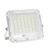 Proiector Led Cu Panou Solar, Senzor De Lumina Waterproof, 200W, 29X23 Cm, Suport U Inclus, Panou Afisaj Nivel Baterie, Telecomand, 220V, Design Modern, Alb - vivimall.ro
