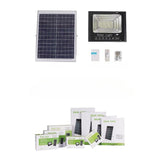 Proiector Led/Lampa Solara De Exterior Rezistent La Apa Ip67, Cu Panou Solar, 220 Led Smd, 100W, Senzor De Lumina, Timer, Cu Telecomanda, 2 Moduri De Iluminat, Kit Montaj Inclus, Lumina Rece, Resigilat - vivimall.ro