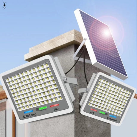 Proiector Led Cu Panou Solar 600 Led-Uri | EcoLumen 3