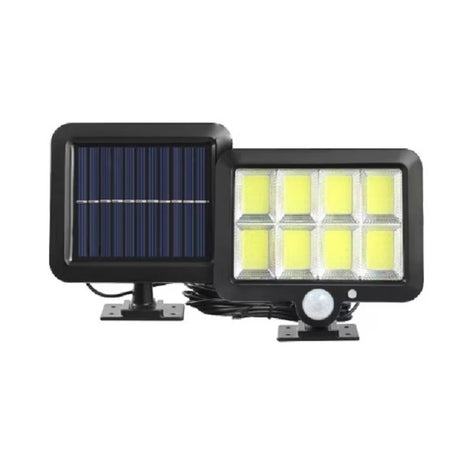 Lampa Solara Led 160 Cob, 8 Le, Senzor De Lumina Si Miscare, Lungime Cablu 4.6 M, Lumina Alba - vivimall.ro