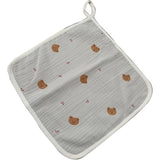 Prosop Absorbant, Flippy, din Bumbac, 25 x 25 cm, Model Ursuleti, cu Agatatoare, Crem