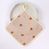 Prosop Absorbant, Flippy, din Bumbac, 25 x 25 cm, Model Ursuleti, cu Agatatoare, Crem