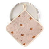 Prosop Absorbant, Flippy, din Bumbac, 25 x 25 cm, Model Ursuleti, cu Agatatoare, Crem