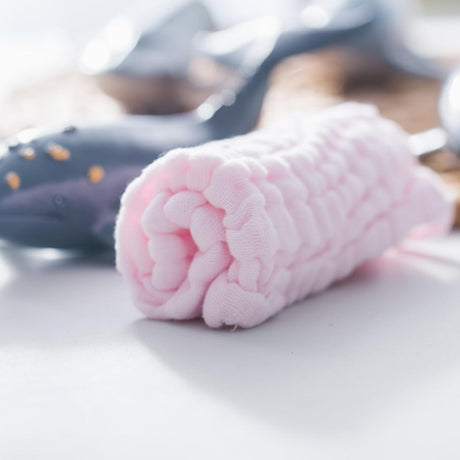 Prosop Absorbant, Flippy, din Bumbac, 6 Straturi, 30 x 30 cm, Roz