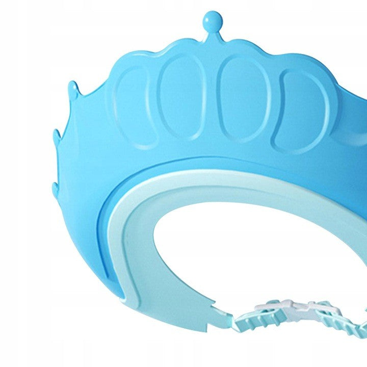 Viziera De Protectie Baie Pentru Copii, Fippy, Model Coronita, Dimensiune Ajustabila, Durabil, Usor De Curatat, Impotriva Samponului, Pentru Ochi Si Urechi, Tpe+Pp, 24X22 Cm - vivimall.ro