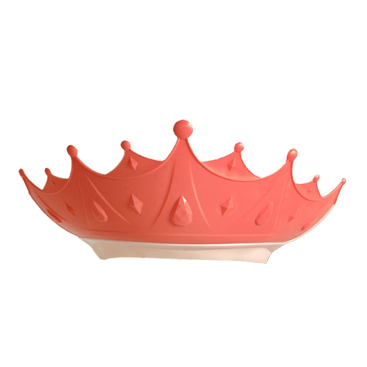 Viziera De Protectie Baie Pentru Copii, Model Coroana, Dimensiune Ajustabila, Durabil, Usor De Curatat, Impotriva Samponului, Pentru Ochi Si Urechi, Tpe+Pp, 15X13 Cm, Rosu - vivimall.ro