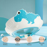 Viziera De Protectie Baie Pentru Copii, Fippy, Model Dinozaur, Dimensiune Ajustabila, Durabil, Usor De Curatat, Impotriva Samponului, Pentru Ochi Si Urechi, Tpe+Pp, 22X21 Cm - vivimall.ro