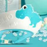 Viziera De Protectie Baie Pentru Copii, Fippy, Model Dinozaur, Dimensiune Ajustabila, Durabil, Usor De Curatat, Impotriva Samponului, Pentru Ochi Si Urechi, Tpe+Pp, 22X21 Cm - vivimall.ro