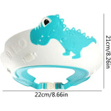 Viziera De Protectie Baie Pentru Copii, Fippy, Model Dinozaur, Dimensiune Ajustabila, Durabil, Usor De Curatat, Impotriva Samponului, Pentru Ochi Si Urechi, Tpe+Pp, 22X21 Cm - vivimall.ro