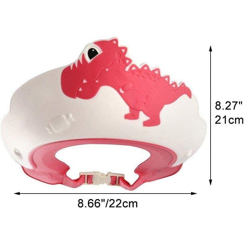 Viziera De Protectie Baie Pentru Copii, Fippy, Model Dinozaur, Dimensiune Ajustabila, Durabil, Usor De Curatat, Impotriva Samponului, Pentru Ochi Si Urechi, Tpe+Pp, 22X21 Cm - vivimall.ro
