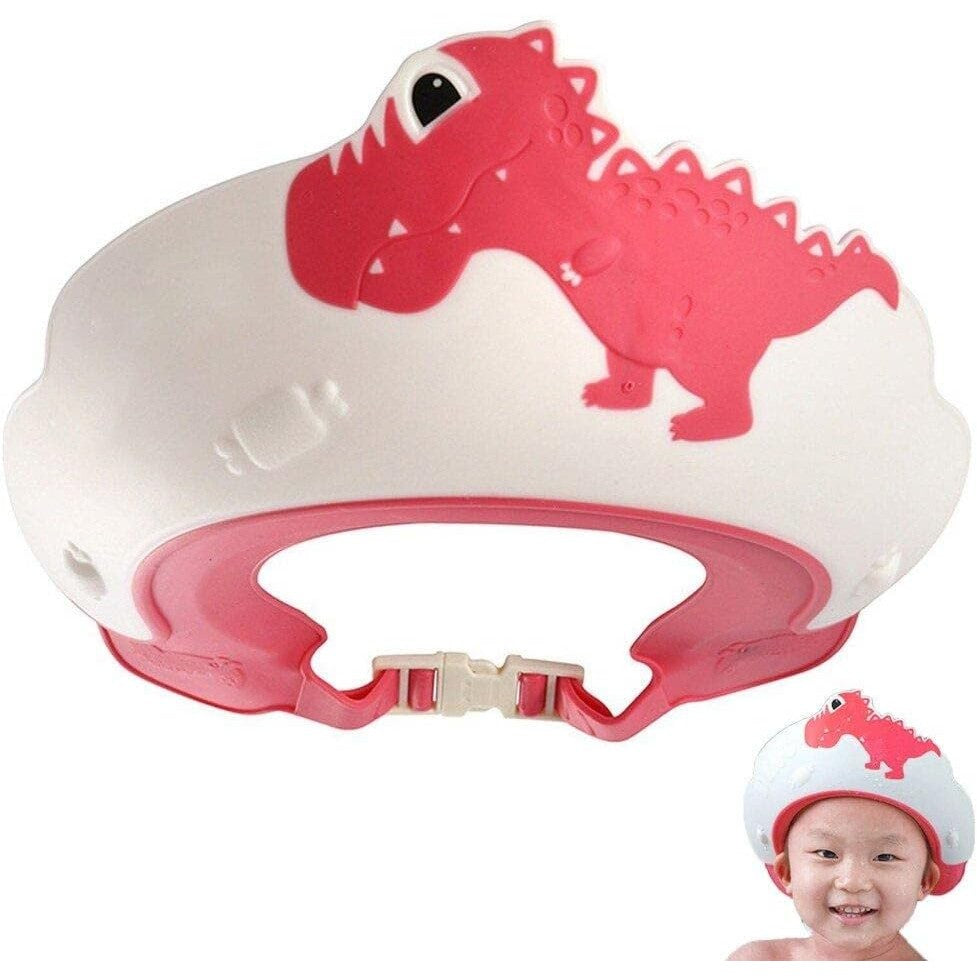 Viziera De Protectie Baie Pentru Copii, Fippy, Model Dinozaur, Dimensiune Ajustabila, Durabil, Usor De Curatat, Impotriva Samponului, Pentru Ochi Si Urechi, Tpe+Pp, 22X21 Cm - vivimall.ro
