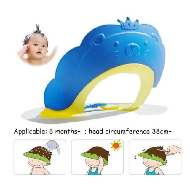 Viziera De Protectie Baie Pentru Copii, Fippy, Model Coronita Leu, Dimensiune Ajustabila, Durabil, Usor De Curatat, Impotriva Samponului, Pentru Ochi Si Urechi, Tpe+Pp, 21X20.5 Cm - vivimall.ro