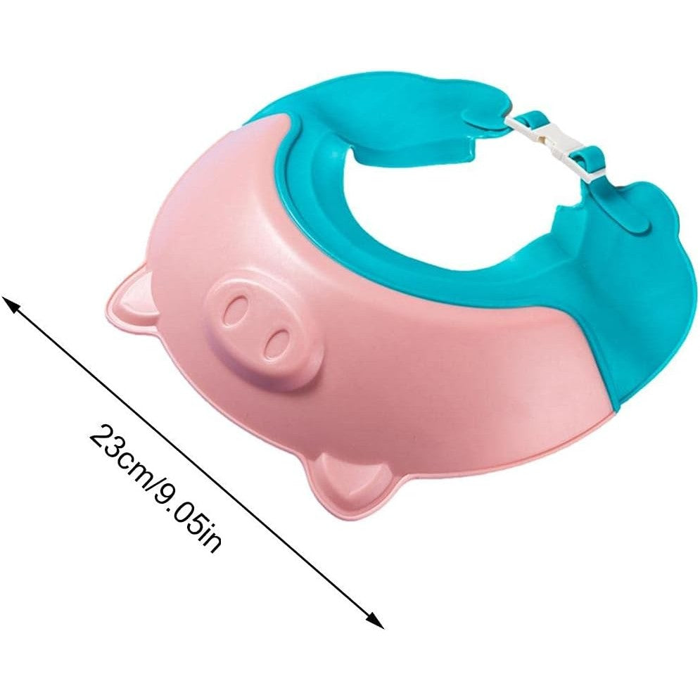 Viziera De Protectie Baie Pentru Copii, Fippy, Model Purcelus, Dimensiune Ajustabila, Durabil, Usor De Curatat, Impotriva Samponului, Pentru Ochi Si Urechi, Tpe+Pp, 23X23 Cm - vivimall.ro