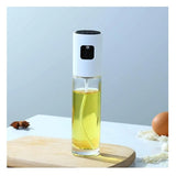 Pulverizator Ulei, Otet, Din Sticla, 100 Ml, Reincarcabil, Masura 90 Ml, Capac Mat,