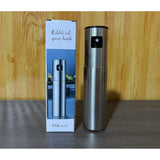 Pulverizator Ulei, Otet, Vivimall, din Otel Inoxidabil, 100 ml, Reincarcabil, 18.3 x 4.3 cm, Argintiu - vivimall.ro