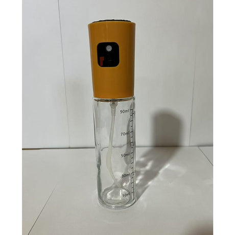 Pulverizator Ulei, Otet, Vivimall, din Sticla, 100 ml, Reincarcabil, 18.3 x 4.3 cm, Masura 90 ml, Capac Mat, Galben - vivimall.ro