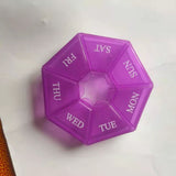 Cutie Separator Medicamente Cu Zilele Saptamanii, Plastic, 7 Compartimente - vivimall.ro