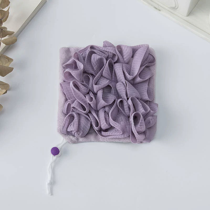 Prosop De Baie, 2In1, Cu Burete Din Plasa, 17 X 17 Cm - vivimall.ro