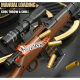 Pusca de Jucarie 98K Ultrarealista, Vivimall, Manuala, cu Luneta, 10 de Proiectile din Spuma Moale, 5 Cartuse, 103 cm, 14 ani+, Maro - vivimall.ro