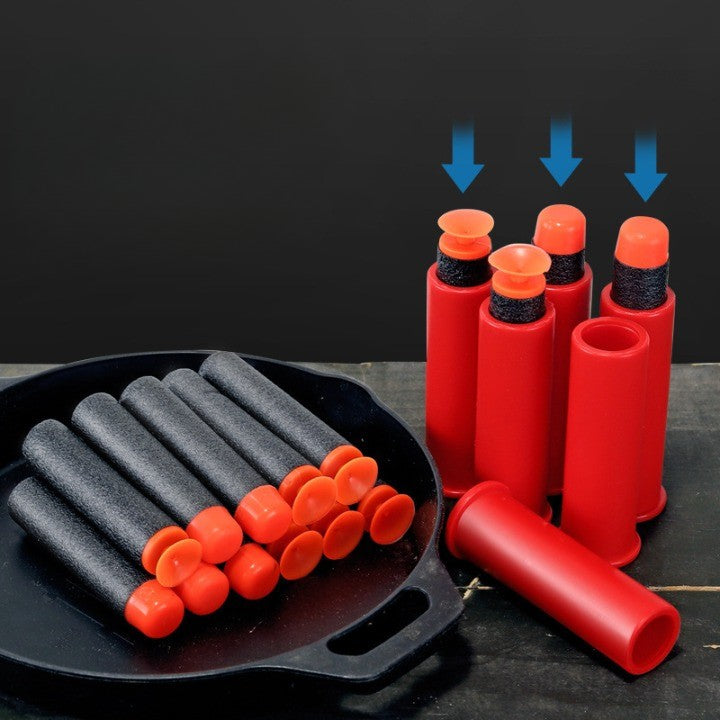 Pusca de Jucarie S686 Ultrarealista, UDL XM1014, Vivimall, Manuala, cu Luneta, 10 de Proiectile din Spuma Moale, 5 Cartuse, 80 cm, 8 ani+, Alb - vivimall.ro