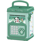 Pusculita Pentru Copii, Pusculita Pentru Economii Smart Box Cu Efecte Sonore, Tip Atm, Cu Parola Cu Amprenta, Din Plastic