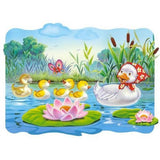 Puzzle 60 de Piese din Lemn in Cutie Metalica, Flippy, Model Ratuste, Educativ, Dezvoltare Abilitati Cognitive, pentru Prescolari, 22.5x13.5 cm, Multicolor