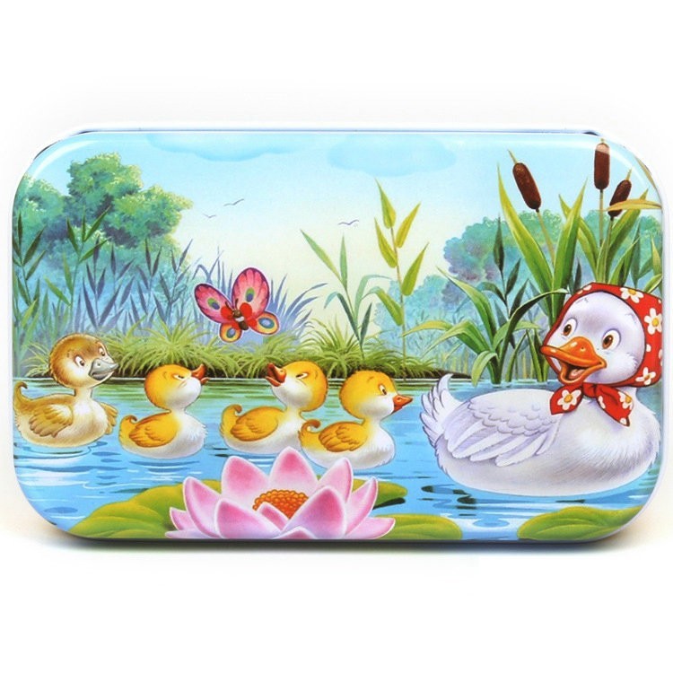 Puzzle 60 De Piese Din Lemn In Cutie Metalica, Model Ratuste, Educativ, Dezvoltare Abilitati Cognitive, Pentru Prescolari, 22.5X13.5 Cm, Multicolor - vivimall.ro