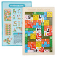 Puzzle din lemn tip Tetris cu animale 3D colorate, 40 piese, recomandat copiilor de peste 4 ani, vedere frontală