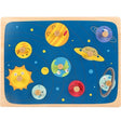 Puzzle Montessori Din Lemn Pentru Copii, 3D, 0-3 Ani, Model Sistemul Solar, Educativ, Intuitiv, Creativ, 9 Piese, 30X22.5X0.8 Cm, Multicolor - vivimall.ro