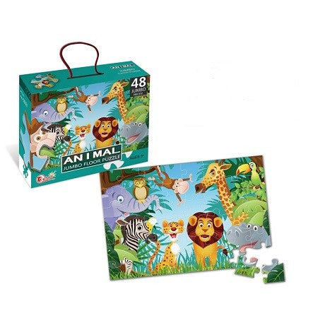 Puzzle copii 48 piese jungla | JungleFun - vivimall.ro