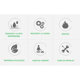 Set 36 Placi Autoadezive pentru Pardoseala, Flippy, din PVC, Impermeabil, Ignifug, Usor de Curatat, Dimensiune Placa 91.44 x 15.24 cm, Grosime 1.5 mm, Acoperire 5 m2, Model 7, Caramiziu - vivimall.ro