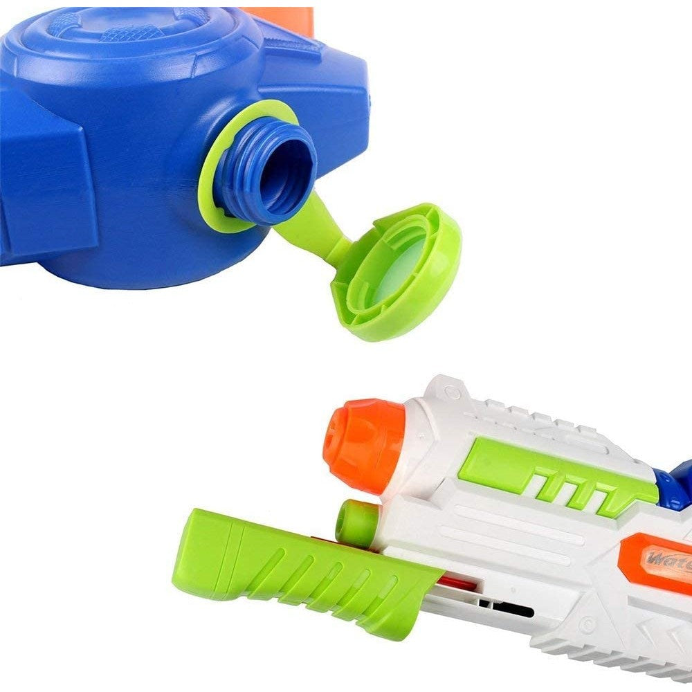 Pistol Cu Apa Pentru Copii, Rezervor, Pentru Piscina/Plaja, 6Ani+, Albastru/Multicolor, 1000Ml - vivimall.ro