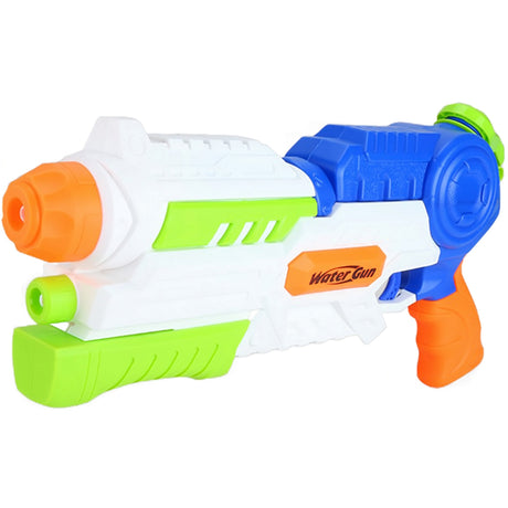 Pistol Cu Apa Pentru Copii, Rezervor, Pentru Piscina/Plaja, 6Ani+, Albastru/Multicolor, 1000Ml - vivimall.ro