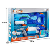 Set 3x Pistol cu Apa pentru Copii, Vivimall, 6ani+, Albastru, 1x 1000 ML +  2x 300 ML - vivimall.ro