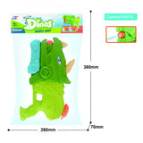 Pistol Cu Apa Pentru Copii, Rezervor, Pentru Piscina/Plaja, 6Ani+, Triceratops, 3 Duze, 640Ml - vivimall.ro