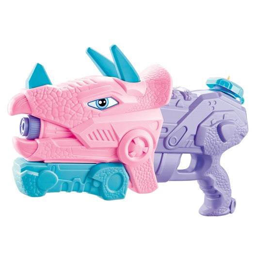 Pistol Cu Apa Pentru Copii, Rezervor, Pentru Piscina/Plaja, 6Ani+, Triceratops, 3 Duze, 640Ml - vivimall.ro