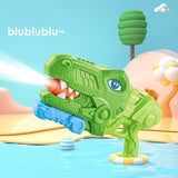 Pistol cu Apa pentru Copii, Rezervor, Pentru Piscina/Plaja, Vivimall, 6ani+, Tiranozaur, 3 duze, Verde, 1440ML - vivimall.ro