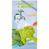 Set 2x Pistol cu Apa pentru Copii, Rezervor, Pentru Piscina/Plaja, Vivimall, 6ani+, Tiranozaur,  Roz + Verde,660 ML - vivimall.ro