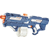 Pistol Cu Apa Pentru Copii, Rezervor 600Ml, 14Ani+, Cu Baterie 1200Mah, Electric Burst, Albastru/Alb, 1000Ml - vivimall.ro