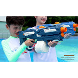 Pistol cu Apa pentru Copii, Rezervor 600ml, Vivimall, 14ani+, cu baterie 1500mAh, Electric Burst, Albastru/Alb, 1000ML - vivimall.ro