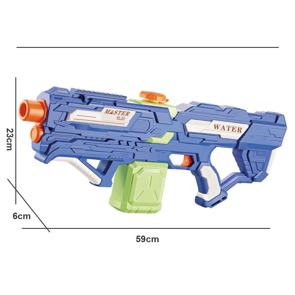 Pistol Cu Apa Pentru Copii, Rezervor 600Ml, 14Ani+, Cu Baterie 1200Mah, Electric Burst, Albastru/Verde, 800Ml - vivimall.ro