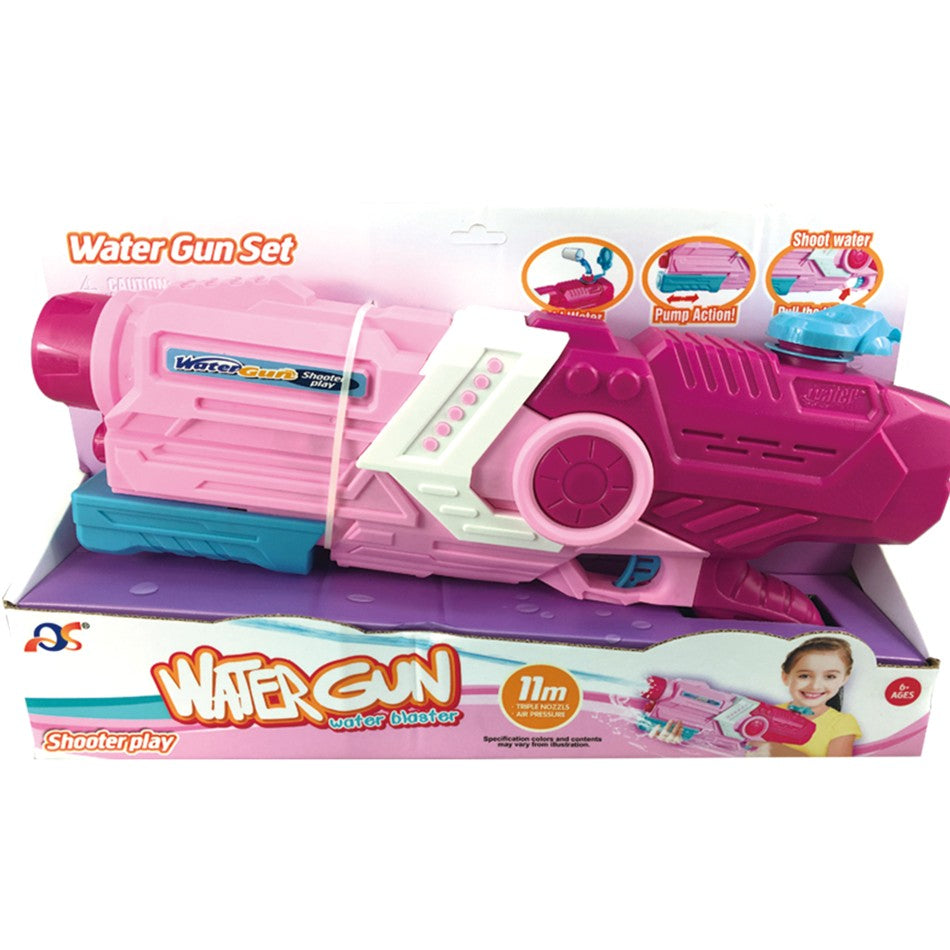 Pistol Cu Apa Pentru Copii, Rezervor, Pentru Piscina/Plaja, 6Ani+, Roz, 2000Ml - vivimall.ro