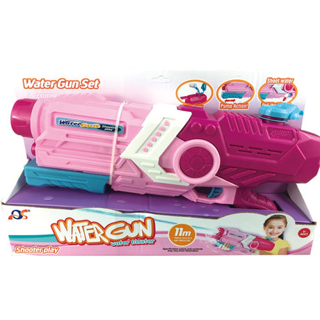Pistol cu Apa pentru Copii, Rezervor, Pentru Piscina/Plaja, Vivimall, 6ani+, Roz, 2000ML - vivimall.ro