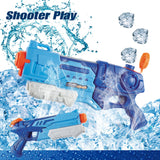 Pistol Cu Apa Pentru Copii, Rezervor, Pentru Piscina/Plaja, 6Ani+, Albastru, 900Ml - vivimall.ro