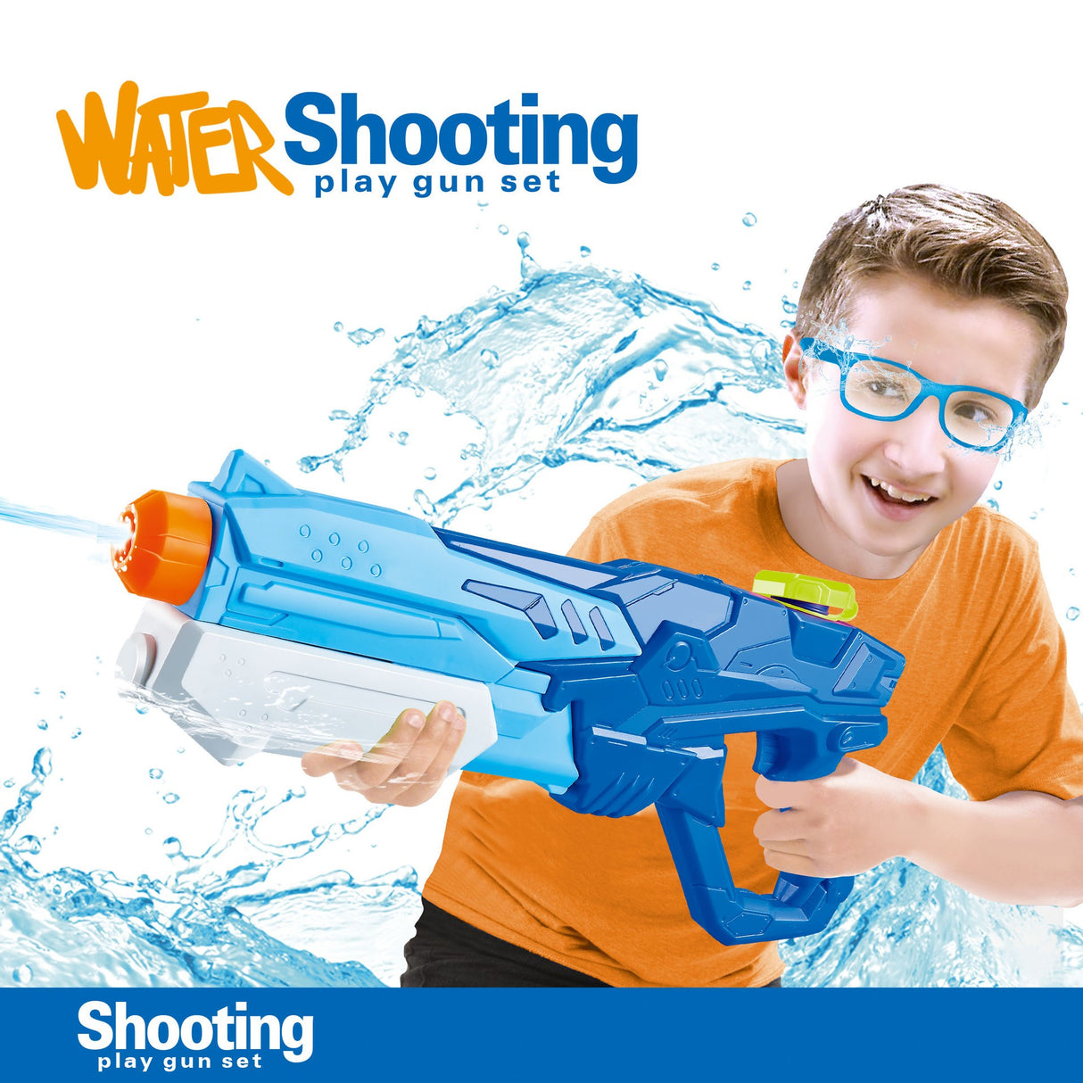 Pistol Cu Apa Pentru Copii, Rezervor, Pentru Piscina/Plaja, 6Ani+, 600Ml - vivimall.ro